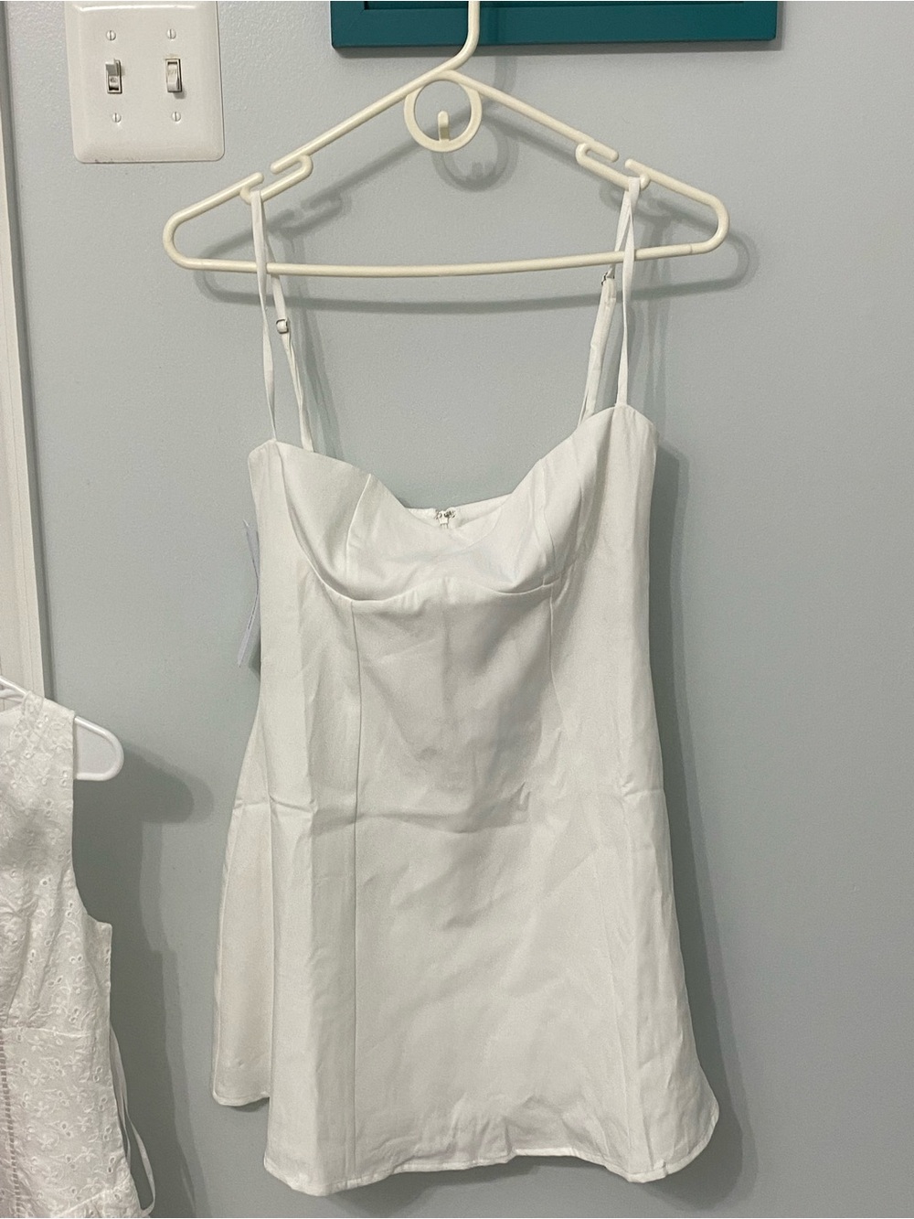 Princess Polly White Mini Slip Dress